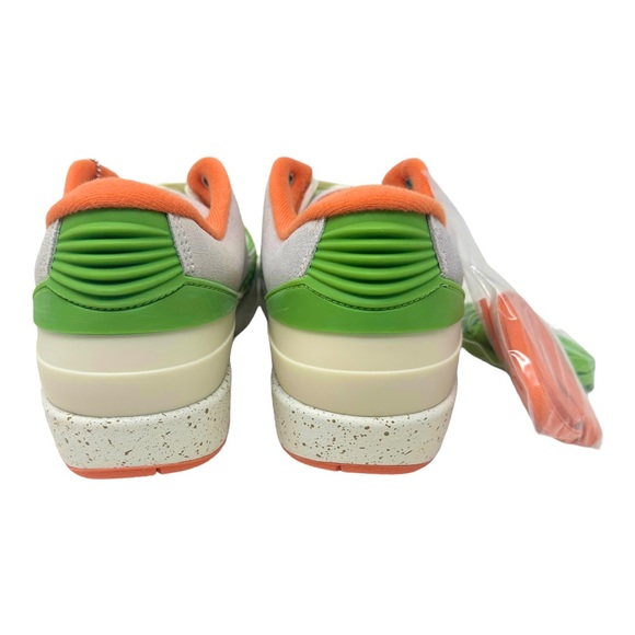 Women’s Air Jordan 2 Low SP Titan DV6206183 Sail/Safety Orange/Chlorophyll Sz 10 - Picture 4 of 9